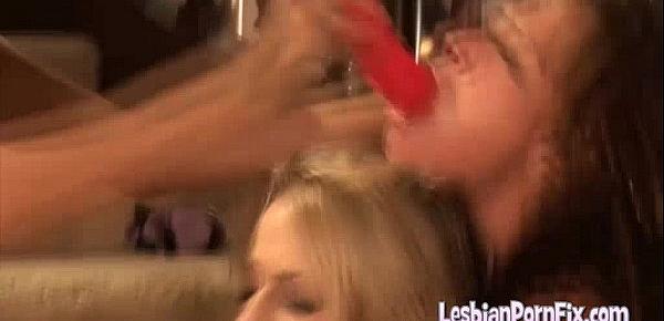  Crazy lesbian orgies squirt their juices